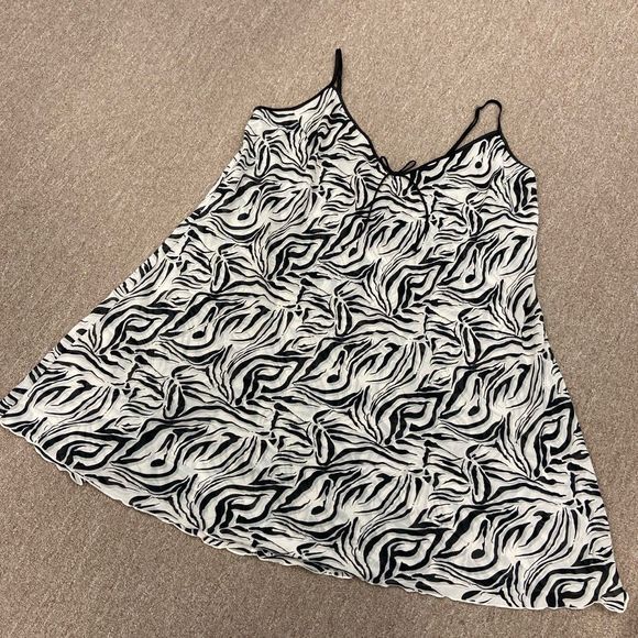 Vintage 90s/Y2k Plus size 3x Jones New York mini slip party dress sheer - Picture 7 of 9